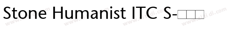 Stone Humanist ITC S字体转换